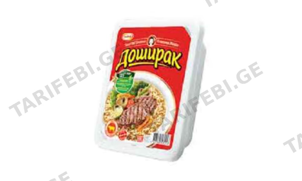 სუპი /დოშირაკი თეფშზე საქონლის/90გრ