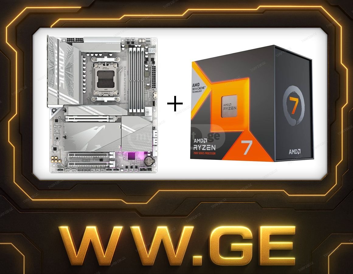 ✅GIGABYTE X870 AORUS Elite WIFI7 ICE + Ryzen 7 7800X3D✅amd