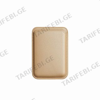 Iphone Leather Wallet (magsafe) Gold