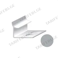 შიდა კუთხე ფილის Salag PVC 9/2500 მმ მანჰეტენი