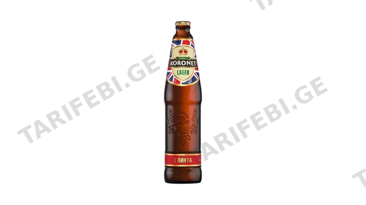 ლუდი "ლიდსკოე" KORONET LAGER ღია შუშის 0.568ლ