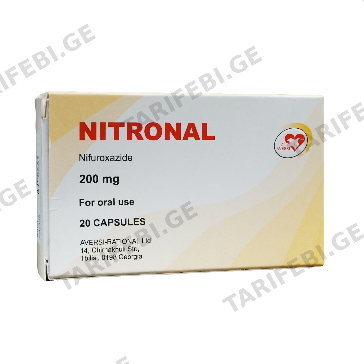 ნიტრონალი - Nitronal 200მგ 20 კაფსულა