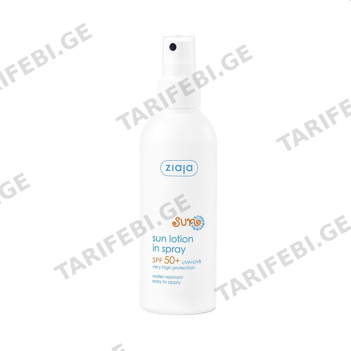 მზისგან დამცავი ტანის სპრეი Spf50+ ზიაია - Ziaja