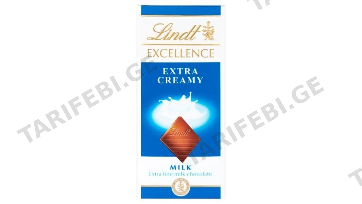 "Lindt"- შოკოლადის ფილა რძიანი 20*100გრ