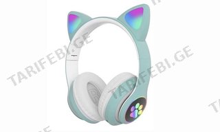 ყურსასმენი Cat Ear STN-28 Wireless Bluetooth Headphones (მწვანე)