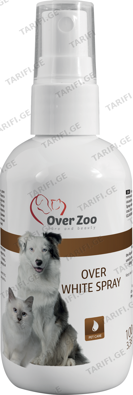 სპრეი ღია ბეწვის ძაღლისა და კატისთვის Over Zoo 100ml