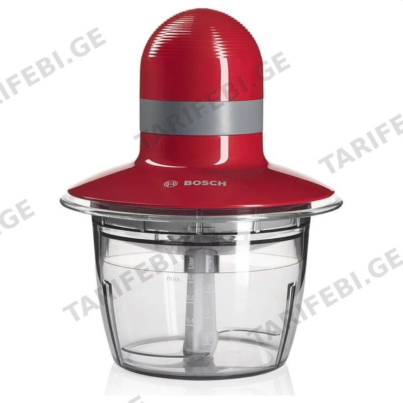 ჩოფერი BOSCH MMR08R2 400W 0.8 ლ წითელი