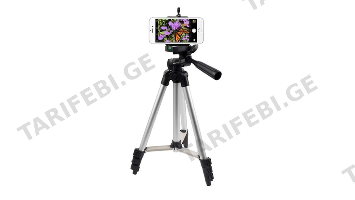TRIPOD 3388 უნივერსალი შტატივი ვერცხლისფერი (20820)