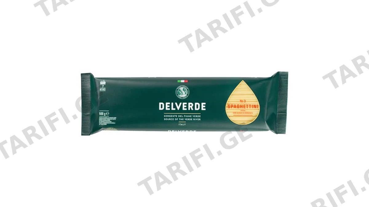 მაკარონი/Delverde/ სპაგეტინი N3, 500გ