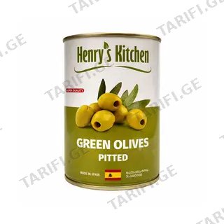 ზეთისხილი მწვანე უკურკო /Henrys Kitchen/ 314 გ