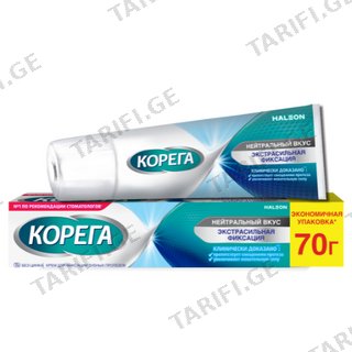 კორეგა - კრემი ნეიტრალური გემო 70გრ 0 COREGA FLAV FREE 1X70G
