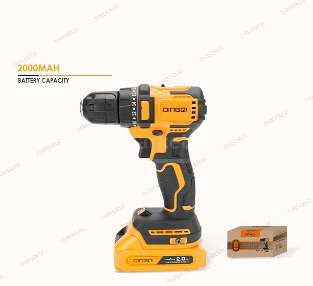აკუმულატორული ბურღ-სახრახნისი DINGQI J10mm.21V./1500mAh