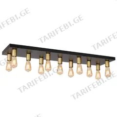 საკიდი Luminex 1310 Filo 11 E27 15W შავი ოქროსფერი