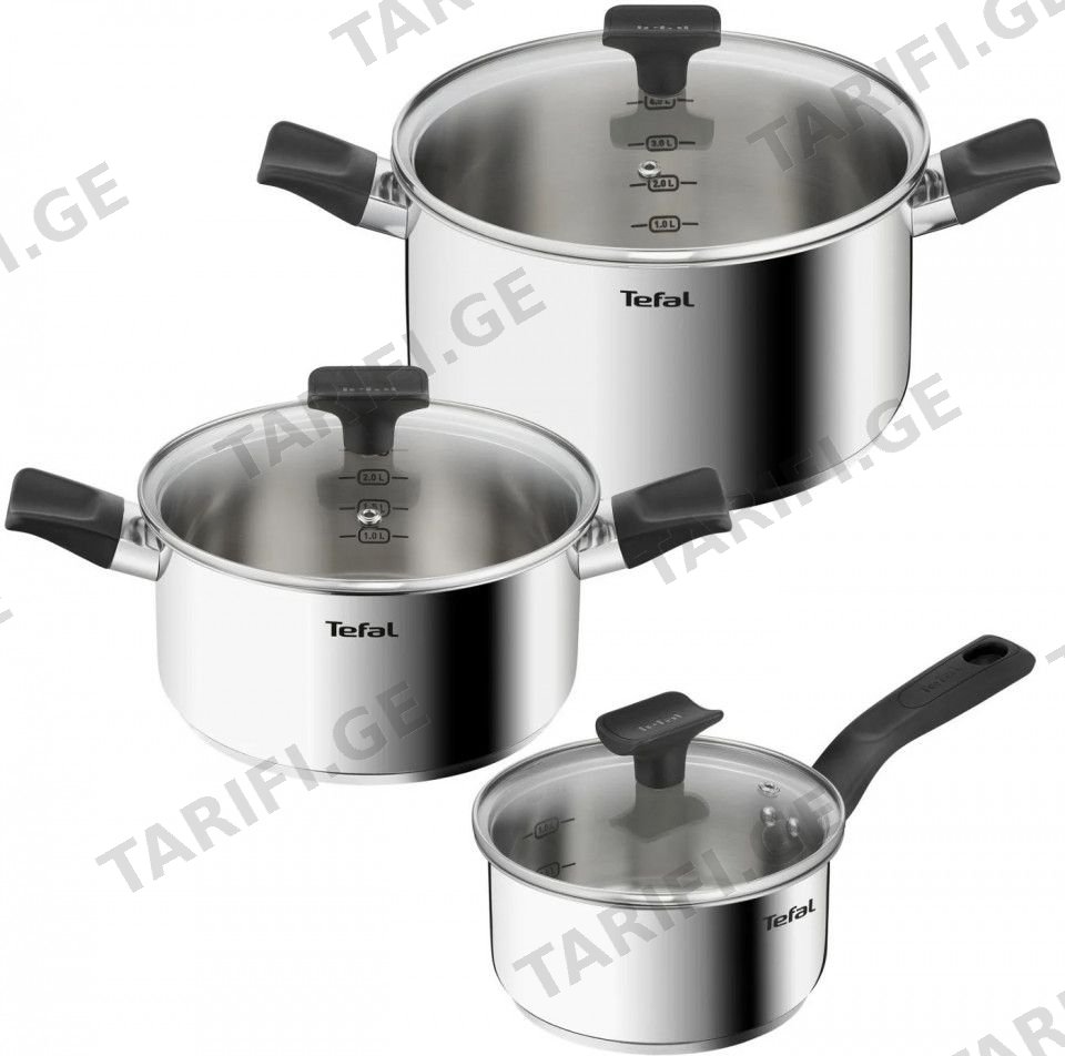 ნაკრები ქვაბების 1*3 TEFAL B925S655