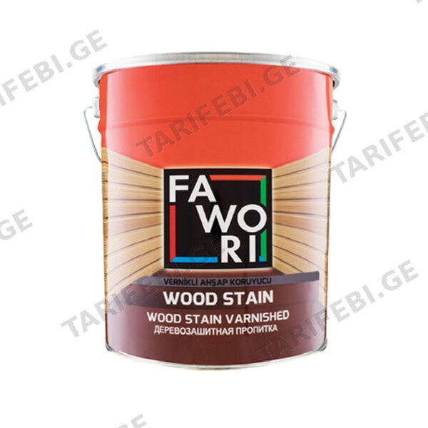 2.5 ლ ხის ლაქი FAWORI WOOD STAIN ŞEFFAF