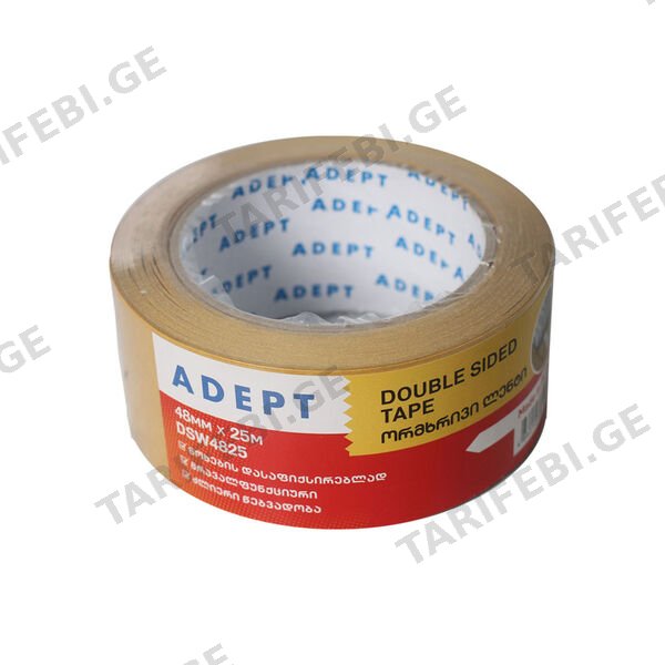 ორმხრივი პოლიპროპილენის ლენტი 0.048X25 მ KIP DSW4825