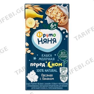 ფრუტო - მზა ფაფა ხორბლის ბანანით 0.2ლ
