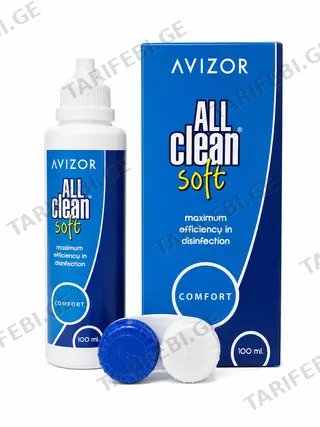 ლინზის სითხე Avizor All Clean Soft 100 ml