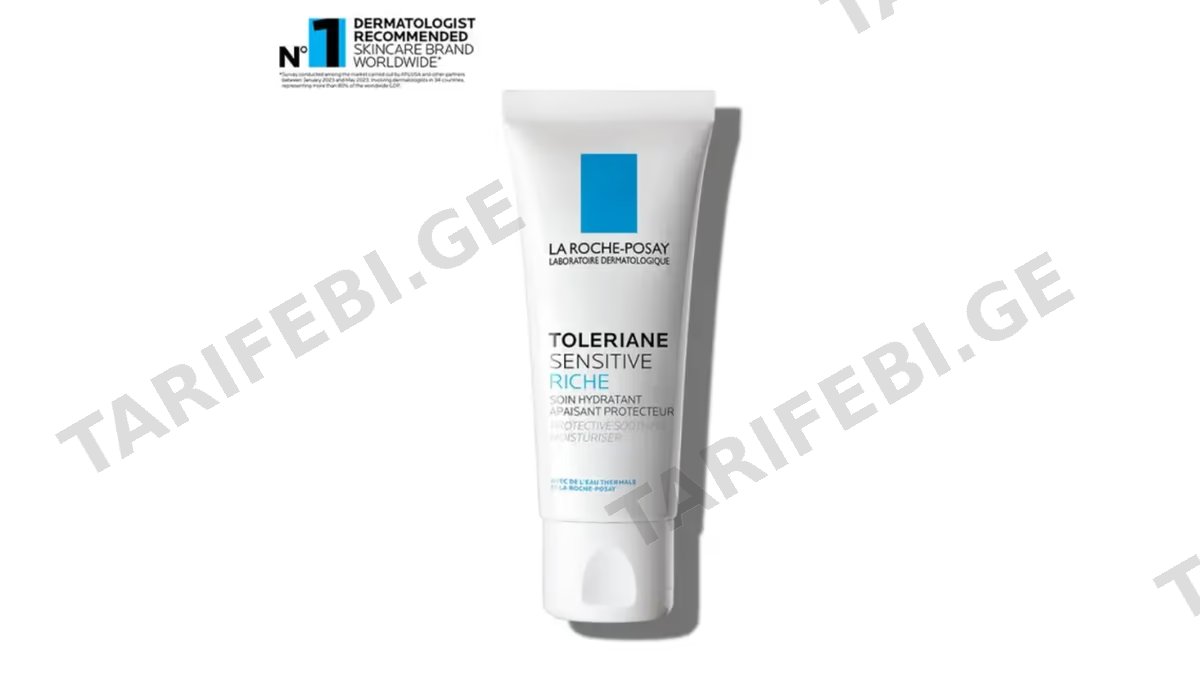 ლა როშ-პოზე სახის კრემი 8348 Toleriane Sensitive Riche დამატენ.პრობიოტ.ფორმულით მშრ.მგრძ.კან.40მლ *