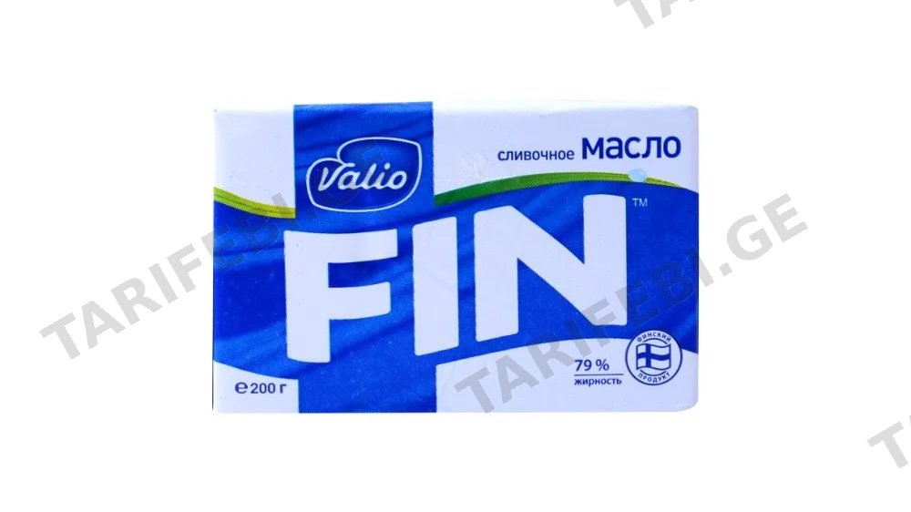 კარაქი შემცირებული რძის ცხიმით /Valio/ "ფინლანდია"/უმარილო/060946 /40*200 გრ