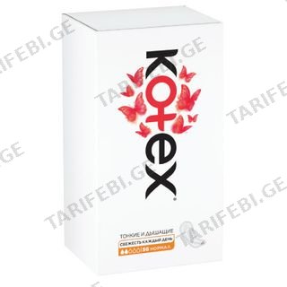 Kotex - ყოველდღიური საფენი ნორმალი - 16 ც
