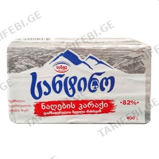 კარაქი ნაღების 82%  400გრ სანტინო