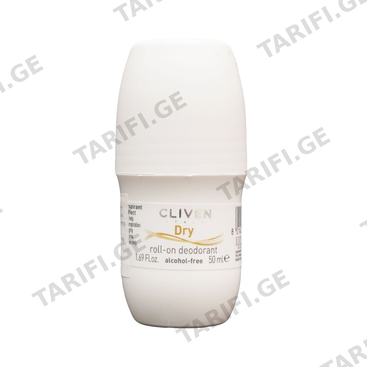 ბურთულიანი დეოდორანტი dry 50 მლ 8759 კლივენი - Cliven