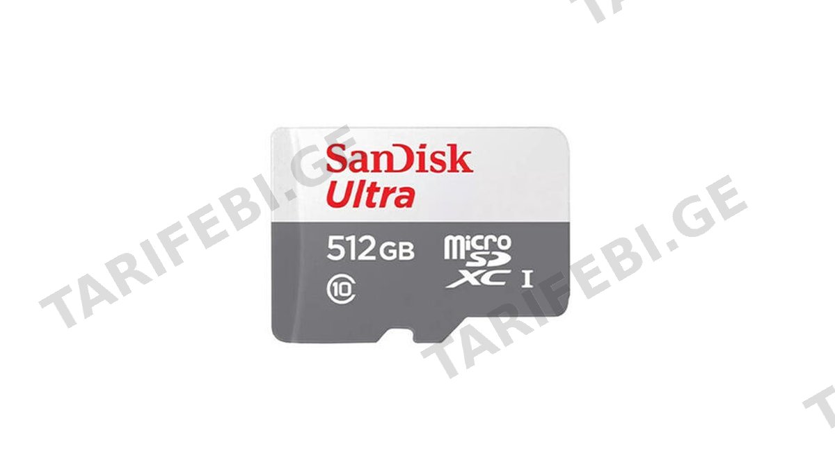 SanDisk 512GB Ultra MicroSD/HC UHS-I Card 100MB/S Class 10 SDSQUNR-512G-GN3MN