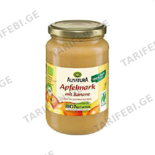 ჯემი ვაშლის და ბანანის /Alnatura/360გრ