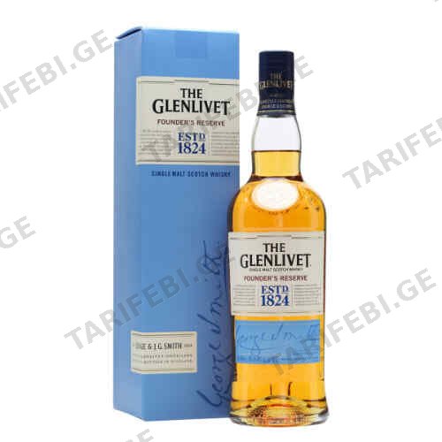 Glenlivet Founders Reserve 0,7 L 40 % - ვისკი გლენ ლივეტი ფაუნდერს რეზერვი