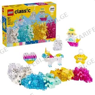 LEGO CLASSIC - ასაწყობი კონსტრუქტორი "Magical Transpanent Box"