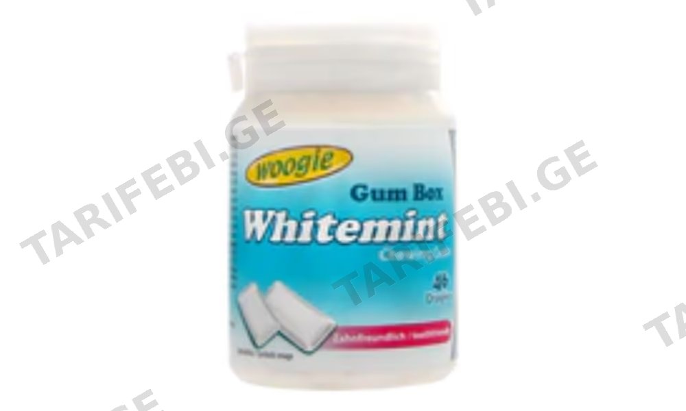 woogie chewing gum whitemint 64,4g.