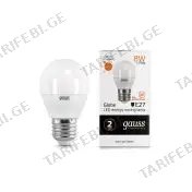 ლედ ნათურა Globe E27 8W 2700K gauss el - 53218