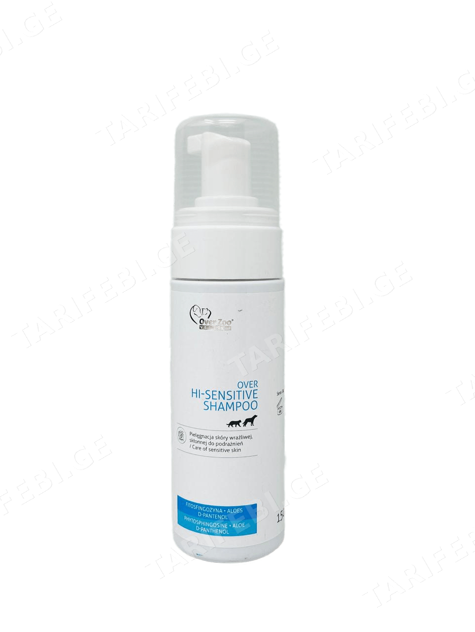 შამპუნი მგრძნობიარე კანისთვის Over Zoo 150ml