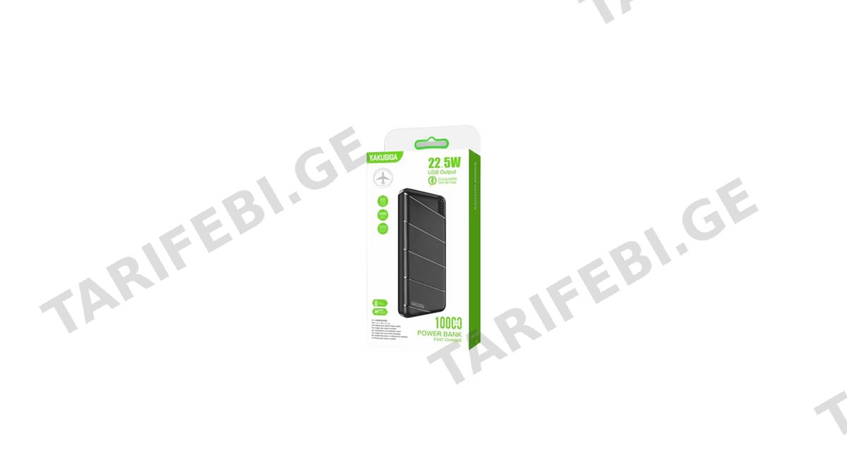 KAKUSIGA პაუერ ბანკი KSC-1082 10000MAH
