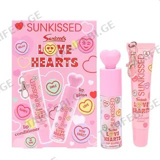 სანქისდი ნაკრები 2183 ტუჩის Love Hearts Lip Duo 2 გლოსი/კონდენციონერი 16/6მლ *