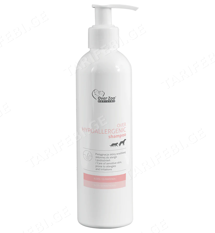 შამპუნი ჰიპოალერგიული Over Zoo 250ml