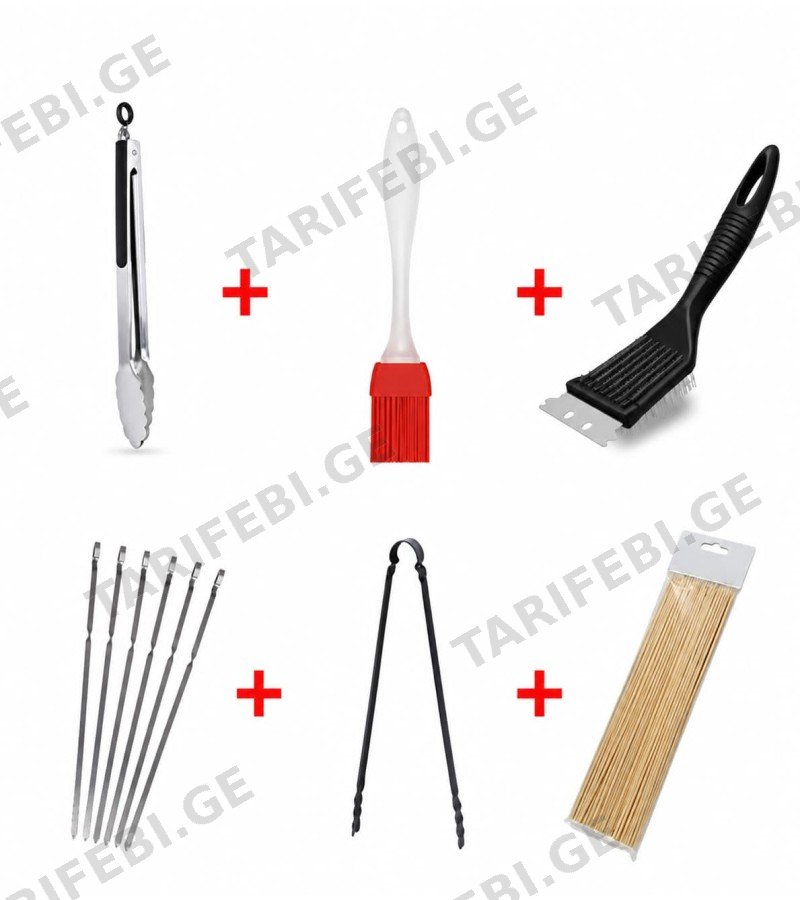 აქსესუარები გრილისთვის BBQ TOOLS ( 5ც )