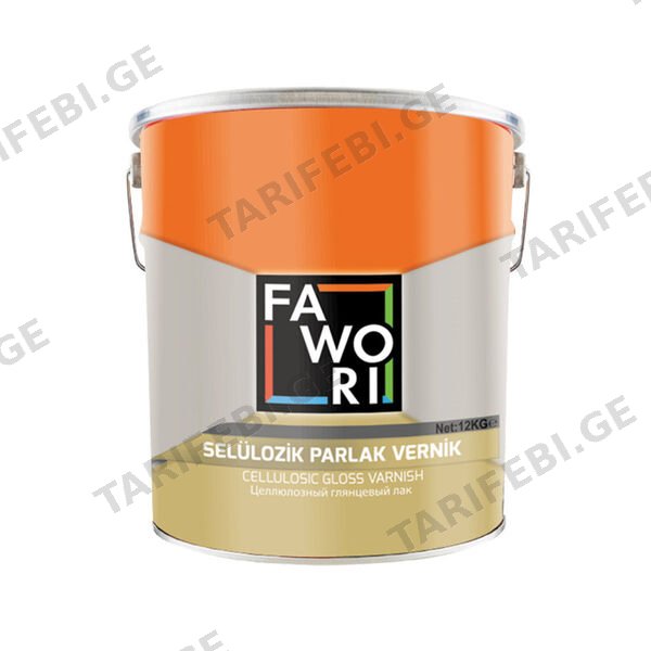 ცელულოზური (ნიტრო) პრიალა ლაქი SEL.PAR.VER.12KG FAWORI