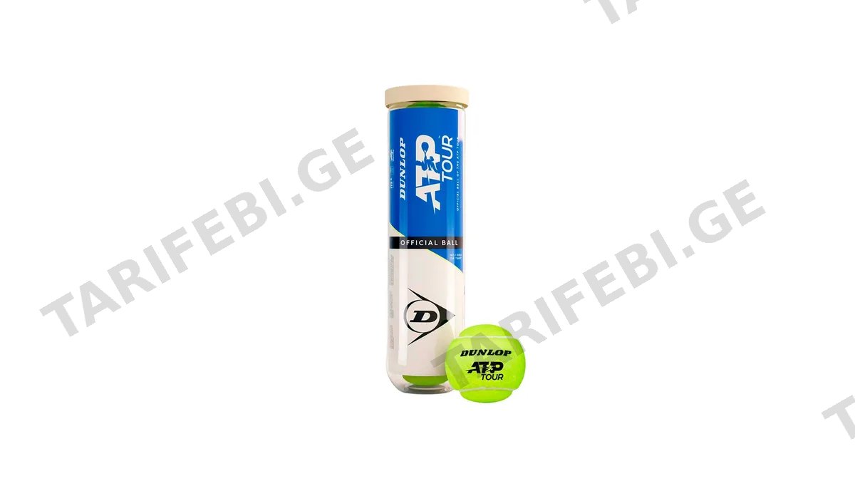 "DUNLOP"- ჩოგბურთის ბურთი - ATP OFFCIAL BALL PET(4ც. ბურთი)