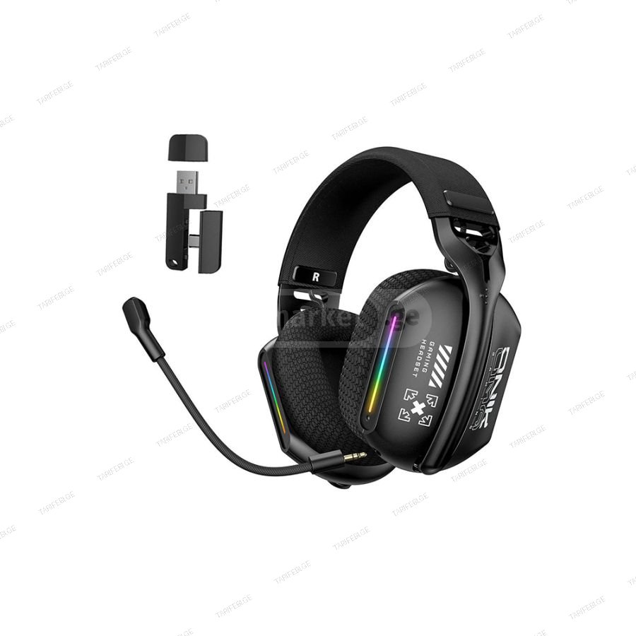 Onikuma GT808 Tri-Mode RGB Gaming Headset Black (2.4G Wirele