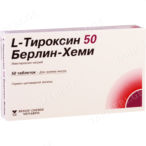 ლ-თიროქსინი ბერლინ-ჰემი ტაბლეტი 50მკგ #50