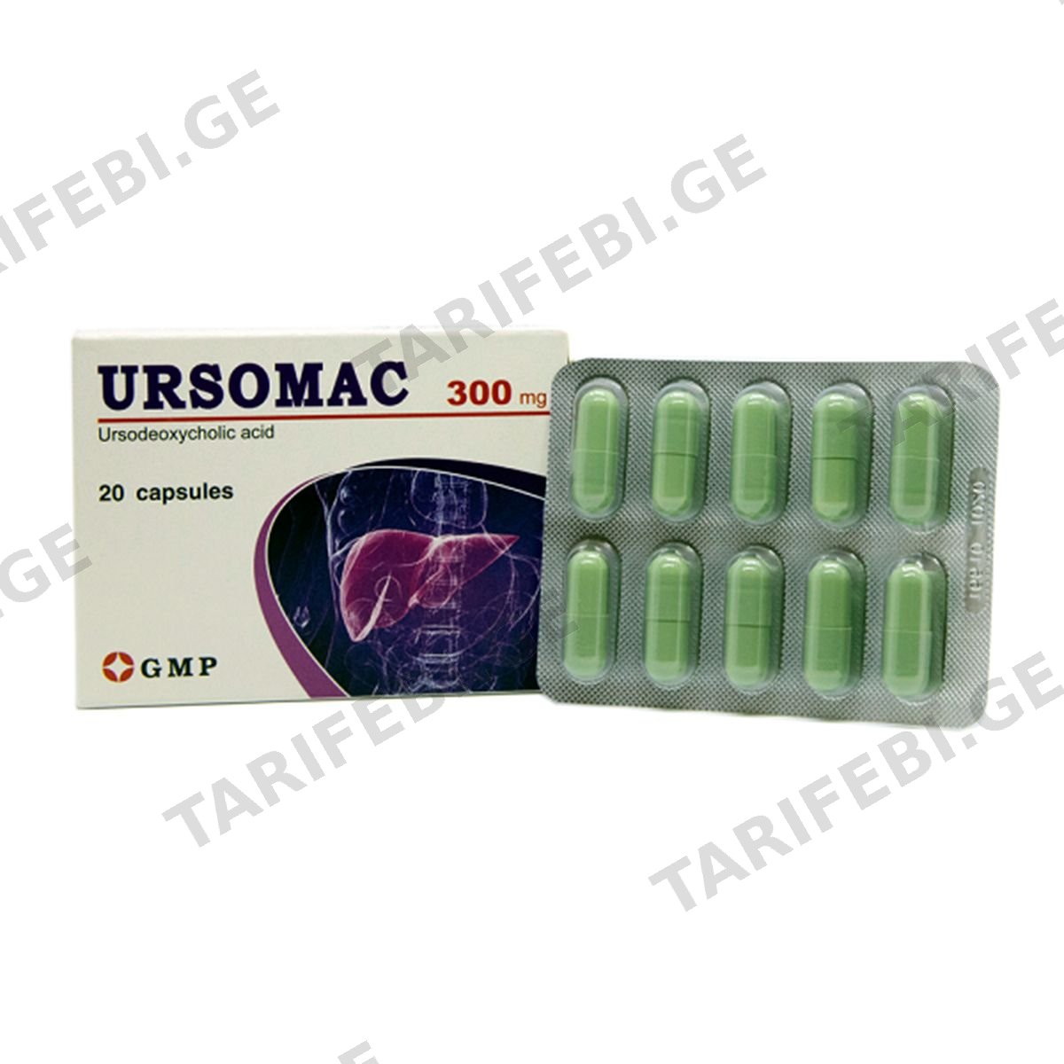 ურსომაკი - Ursomac 300მგ 20 კაფსულა