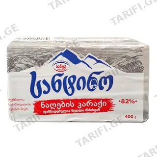 სანტინო კარაქი 82% 400 გ.