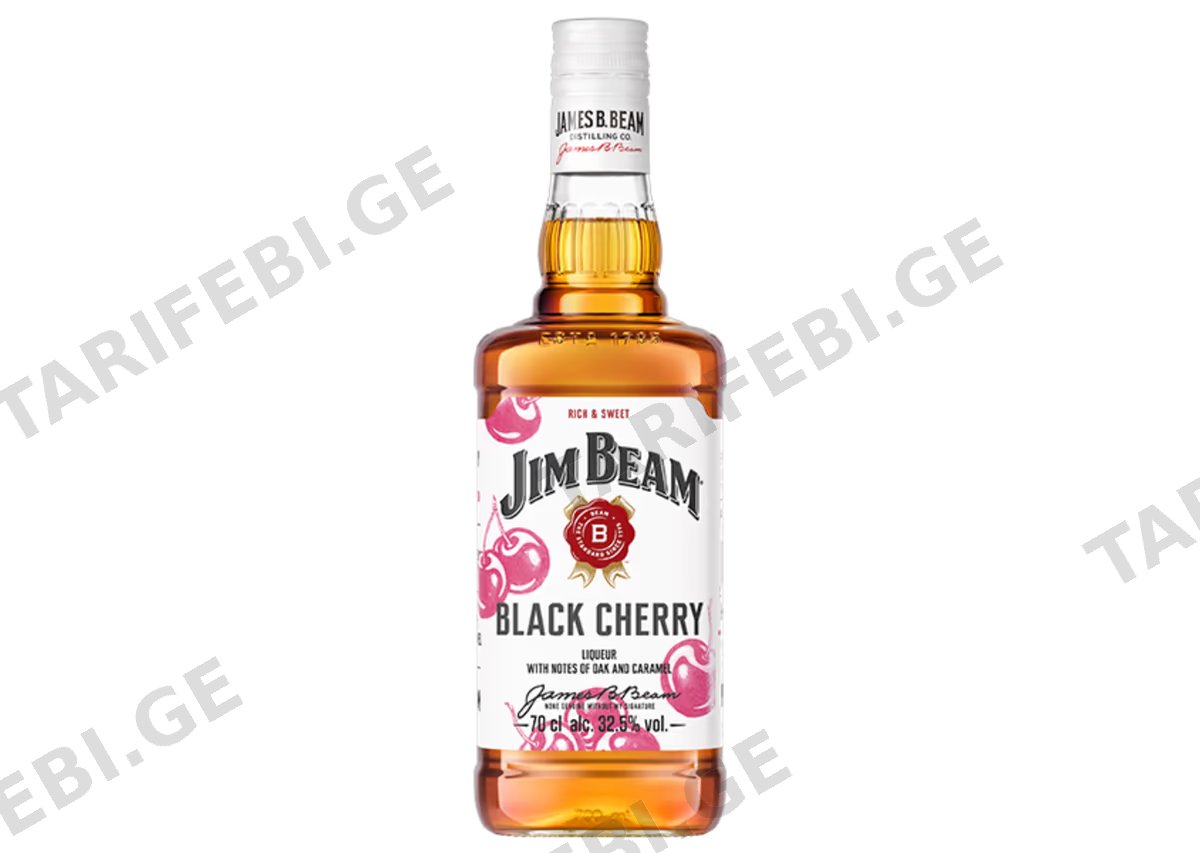 ბურბონი Jim Beam. ალუბლის - 0.7L