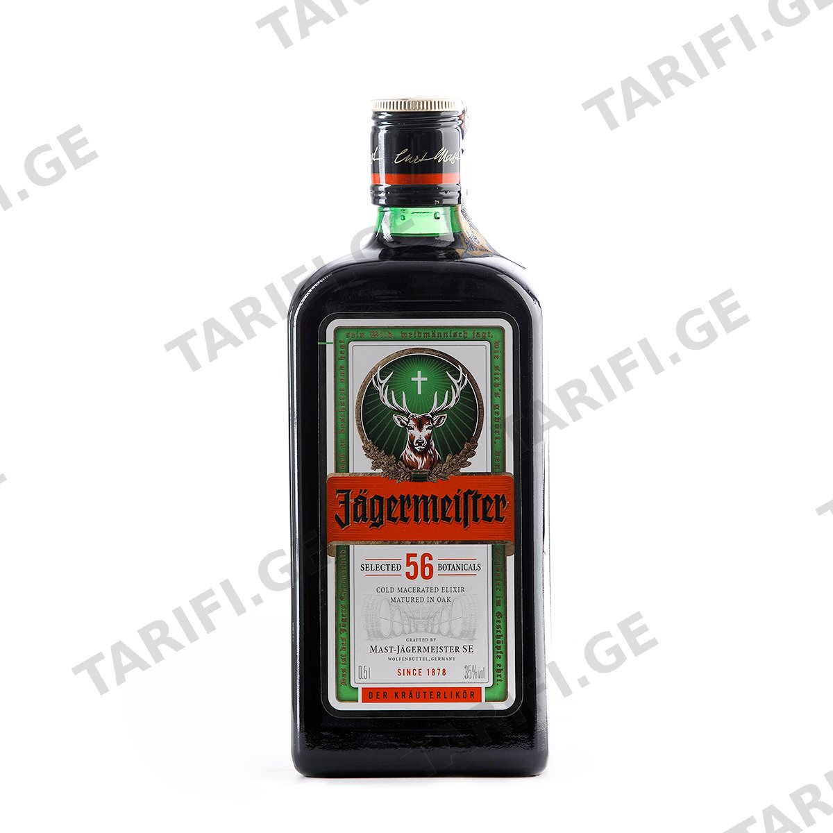 ლიქიორი "Jagermeister" 35% 0,5ლ