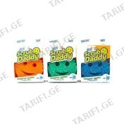 მაღალტექნოლოგიური ფერადი სახეხი ღრუბელი SCRUB DADDY
