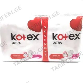 კოტექსი - ულტრა სუპერი /5წვ/ #16 2652 Kotex - Ultra Super /5ml/ 2652 #16