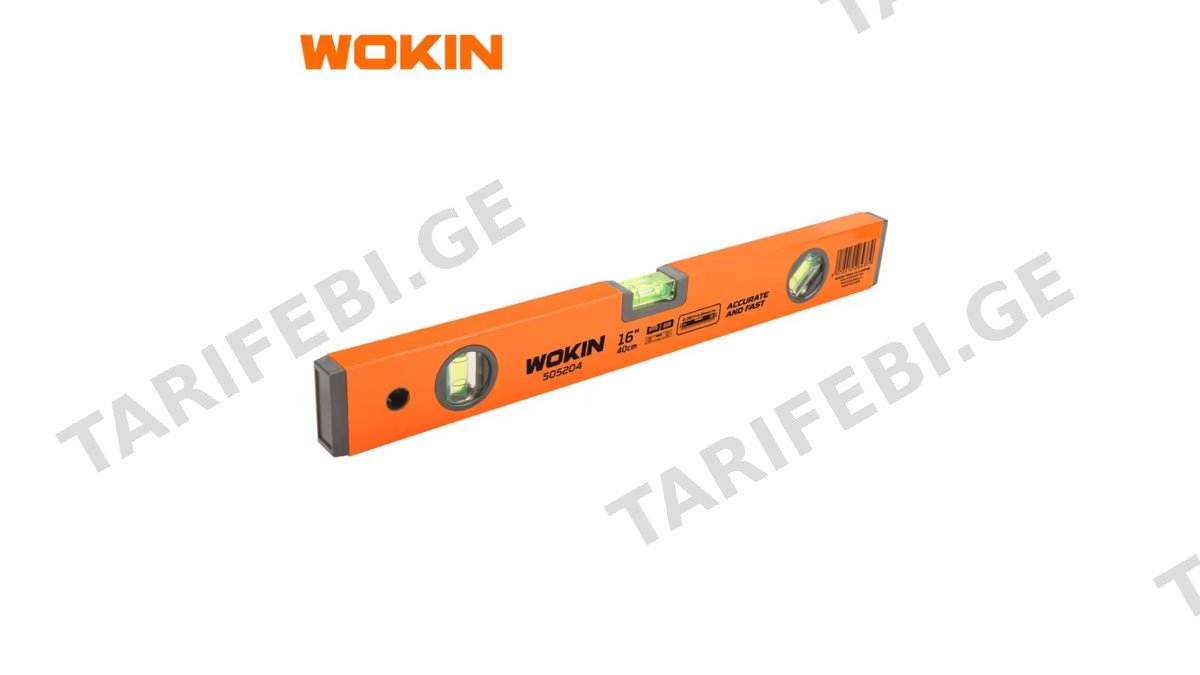 თარაზო Wokin 505206, 60cm, Spirit Level, Orange