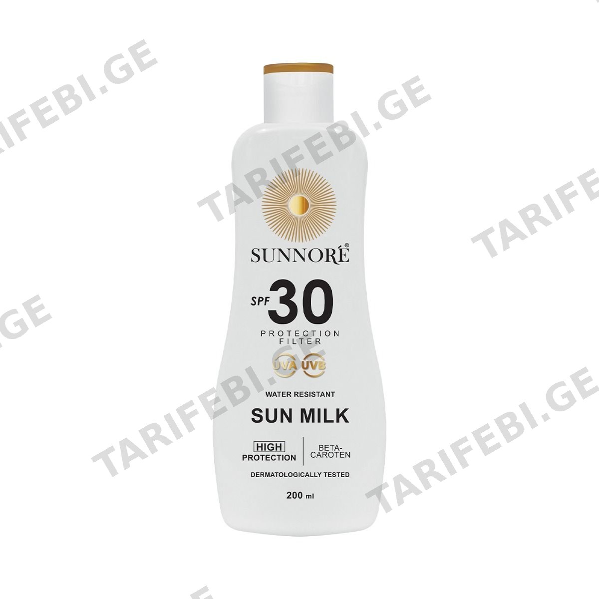 სხეულის რძე sun SPF30 200მლ სანორე - Sunnoré
